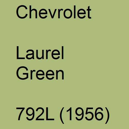 Chevrolet, Laurel Green, 792L (1956).